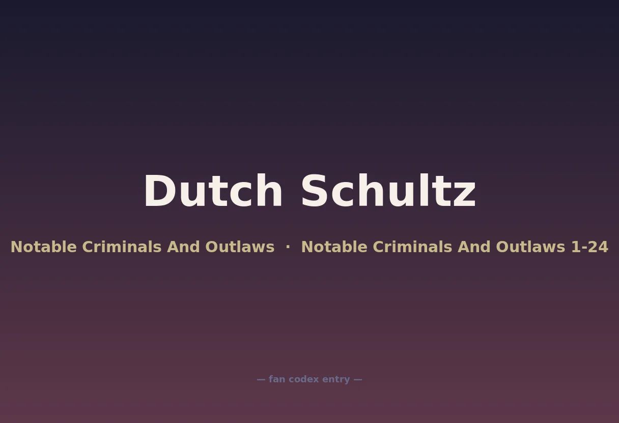 Dutch Schultz