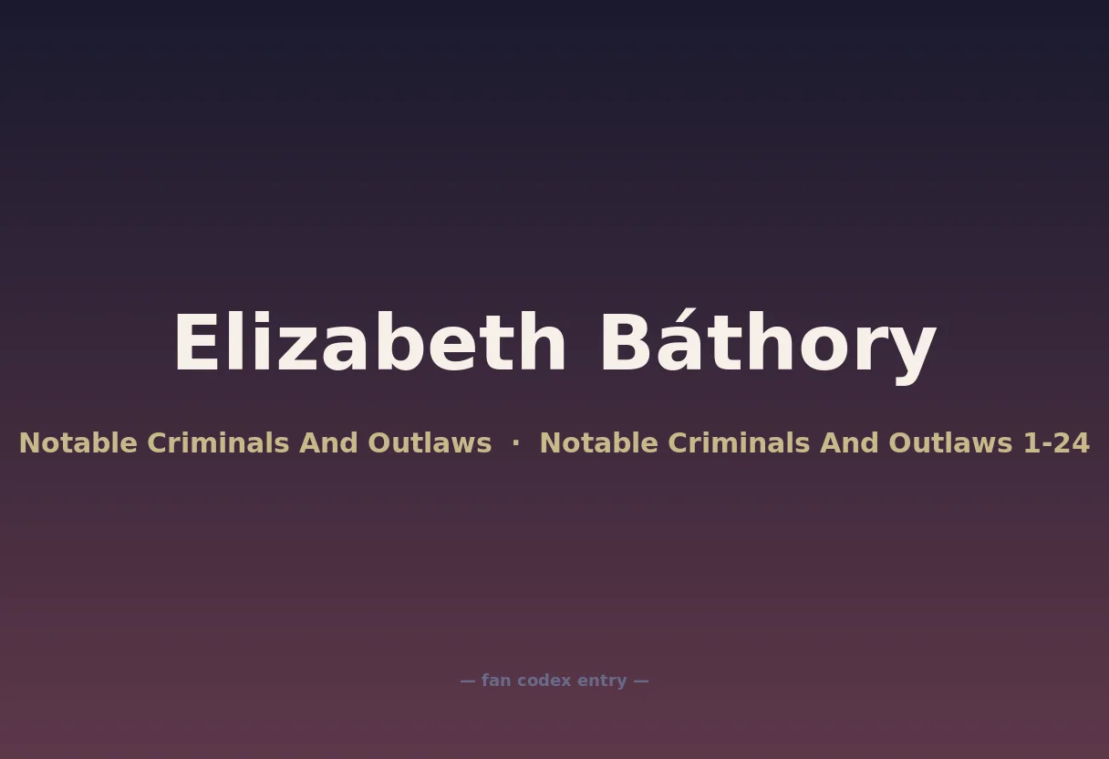Elizabeth Báthory